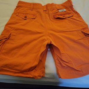 Orange Ralph Lauren polo shorts